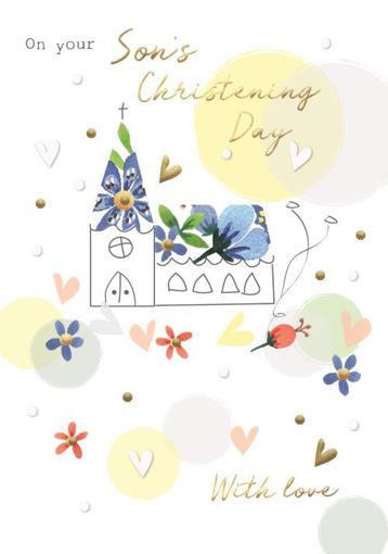 Picture of SONS CHRISTENING DAY CARD